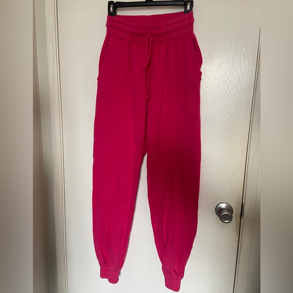 frankie’s bikinis oversized pink sweatpants (frank oversized sweatpants)